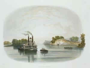 Cave-in-Rock, view on the Ohio, plate 7 from Volume 1 of 